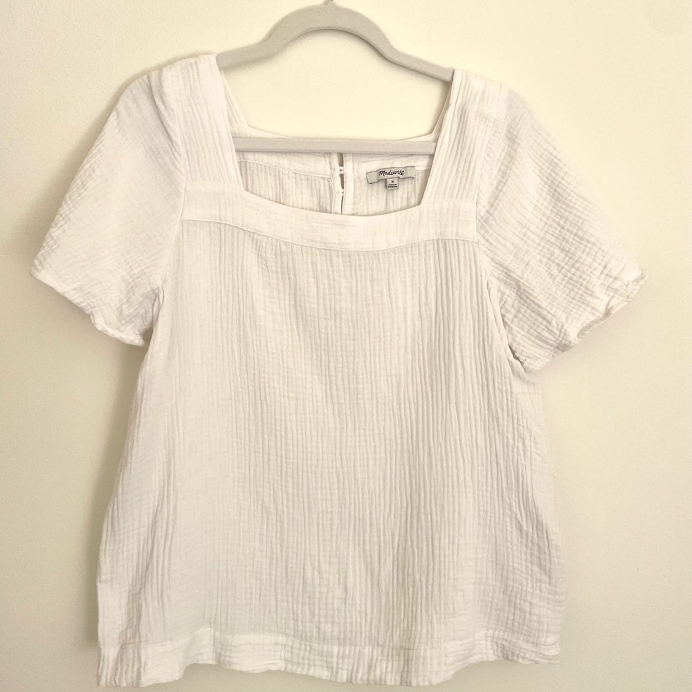 Madewell LightSpun Harlow Square Neck Top